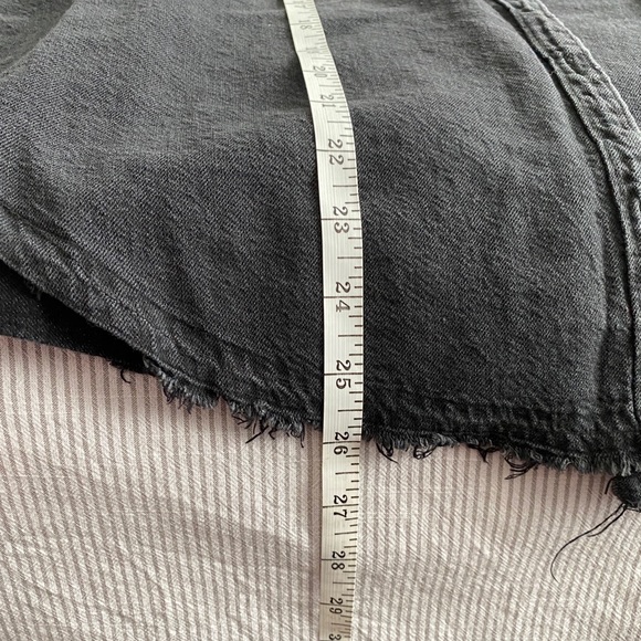 Black Chambray Distressed Button-Up - Picture 13 of 13